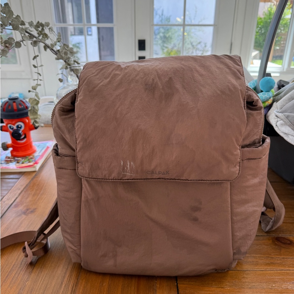 Calpak Diaper backpack with laptop sleeve Hazelnut